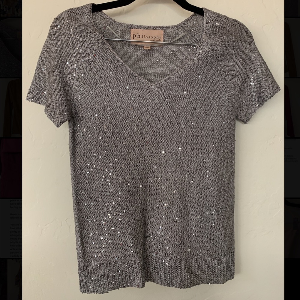 Philosophy V-neck Sweater